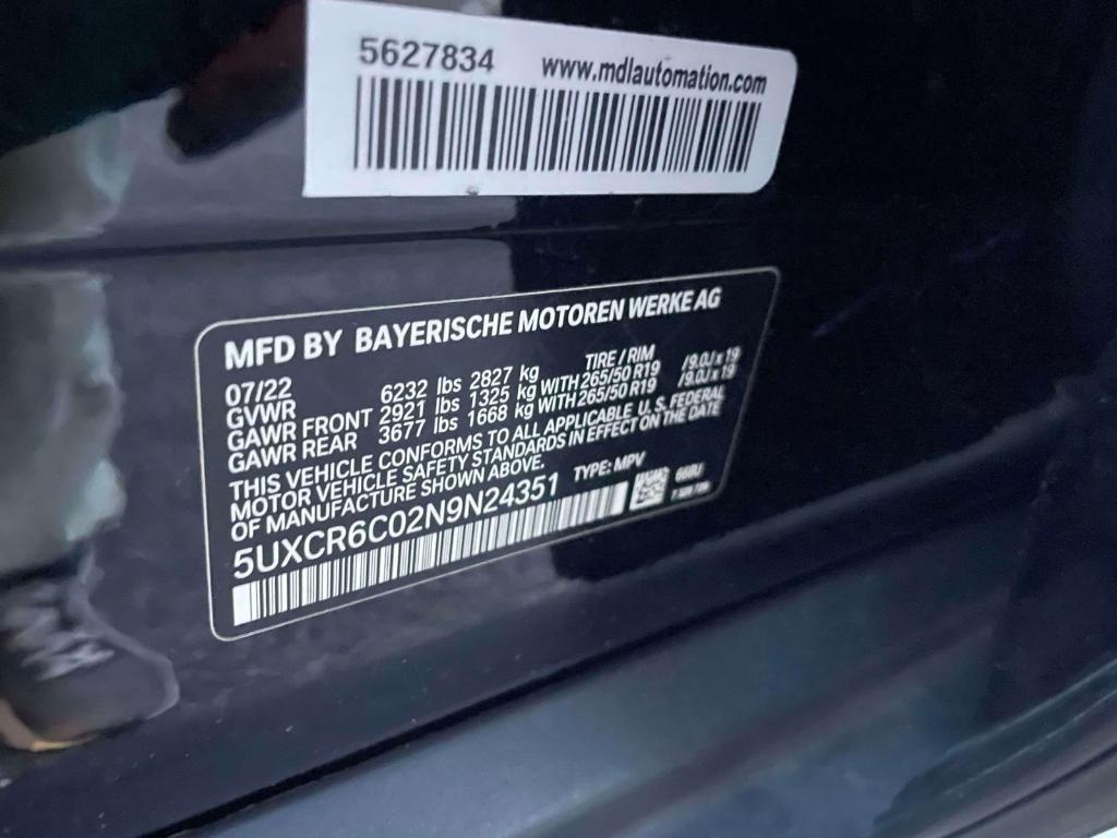 used 2022 BMW X5 car, priced at $40,000