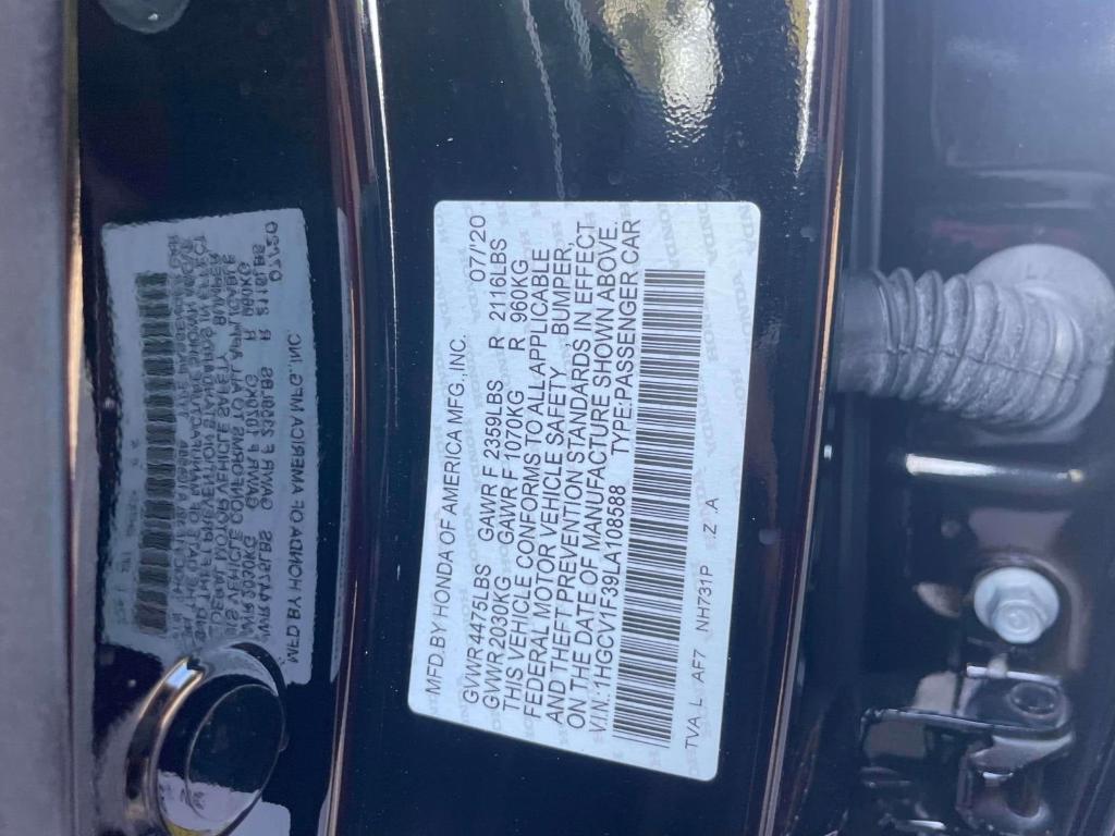 used 2020 Honda Accord car, priced at $21,888