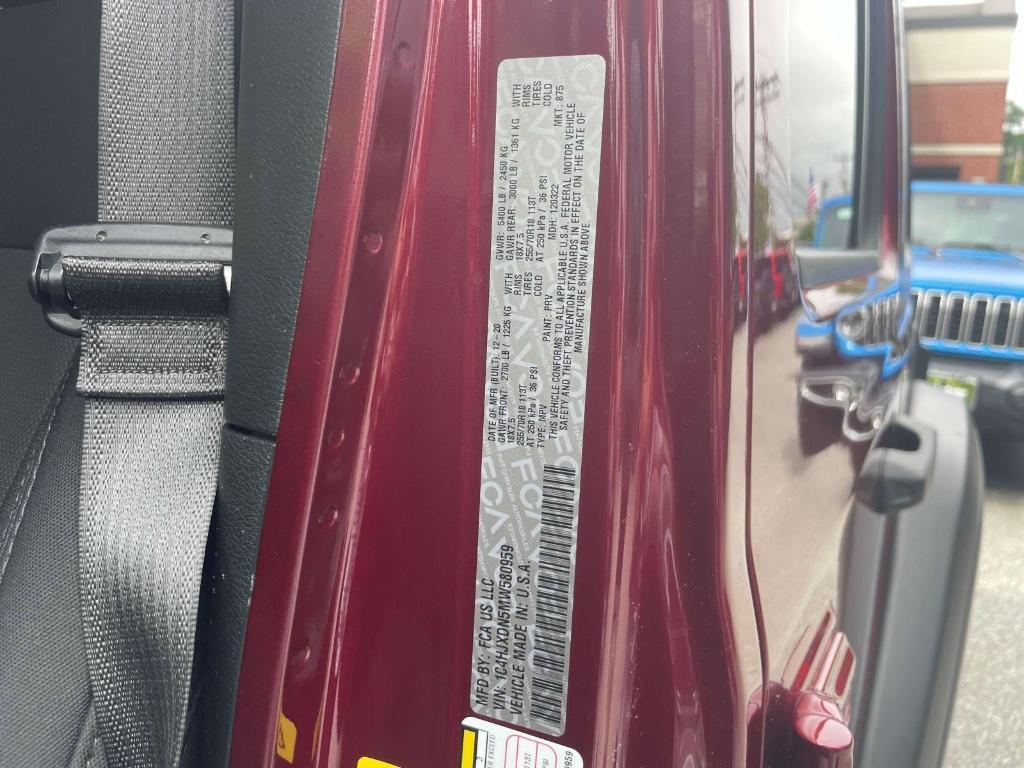 used 2021 Jeep Wrangler Unlimited car, priced at $27,888