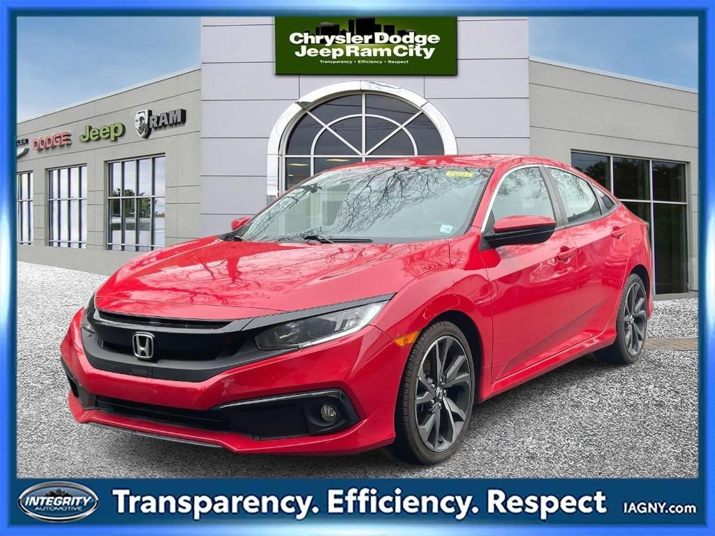 used 2021 Honda Civic car, priced at $19,500