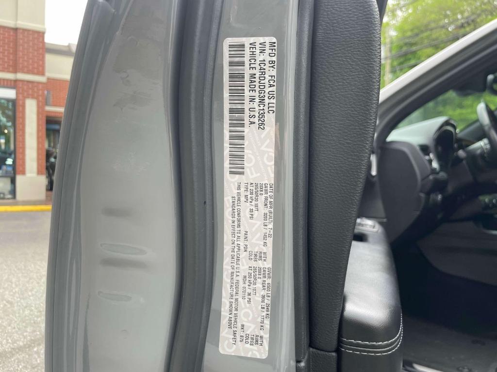 used 2022 Dodge Durango car, priced at $30,998