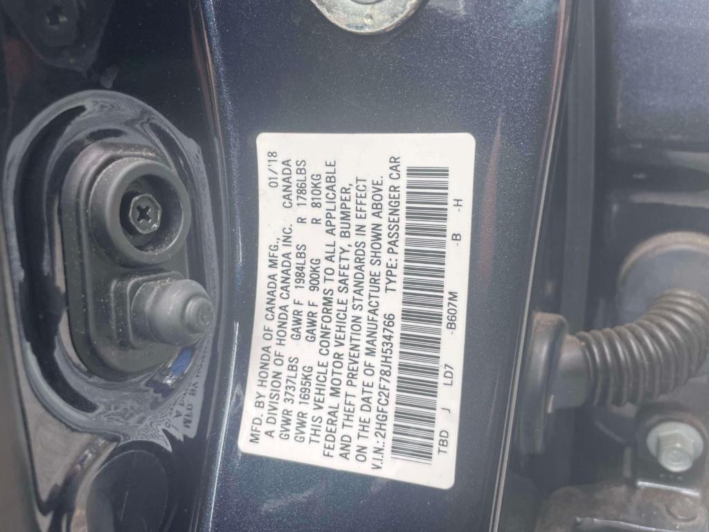 used 2018 Honda Civic car, priced at $16,999