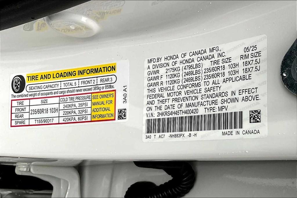 new 2026 Honda CR-V car, priced at $36,500