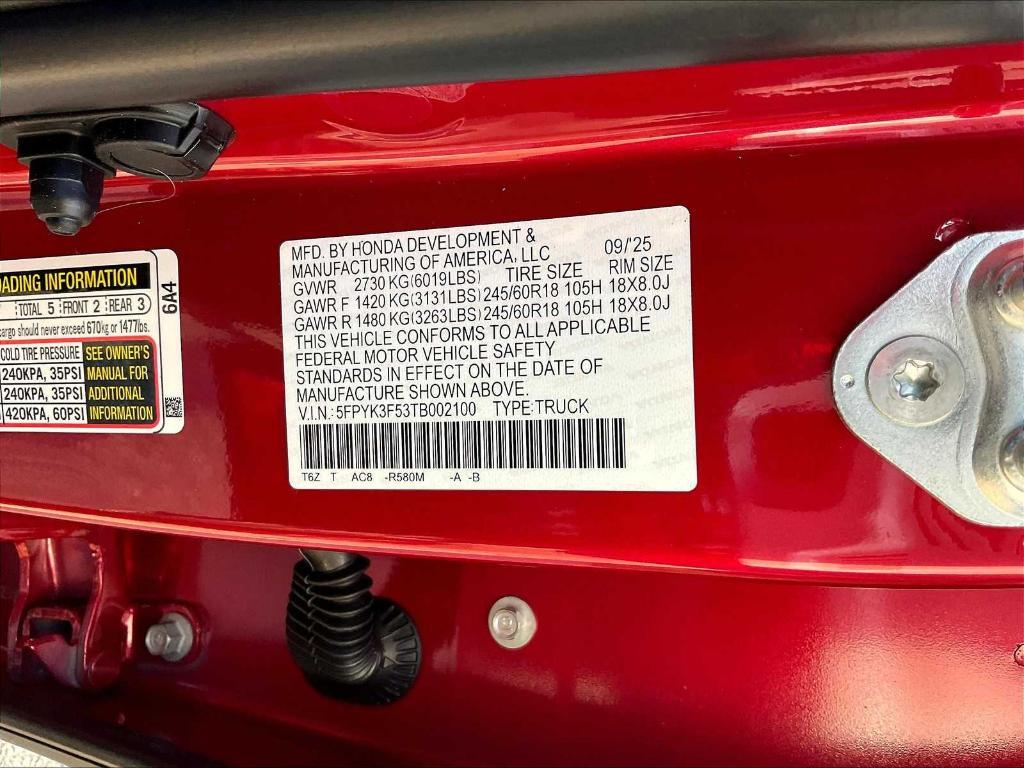 new 2026 Honda Ridgeline car, priced at $45,345