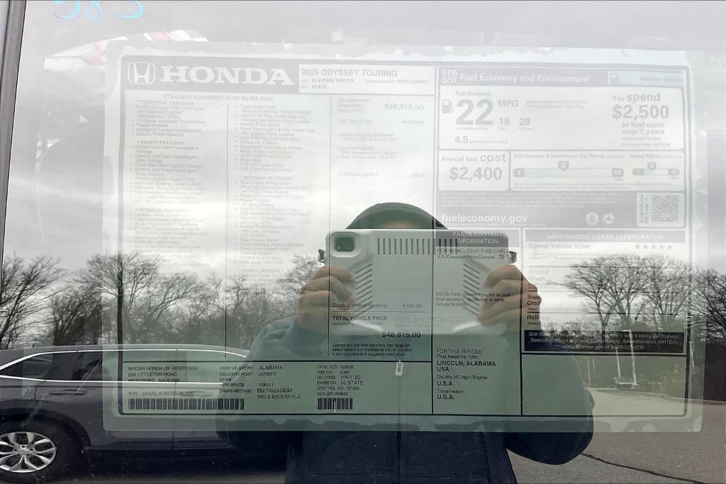 new 2025 Honda Odyssey car, priced at $48,815
