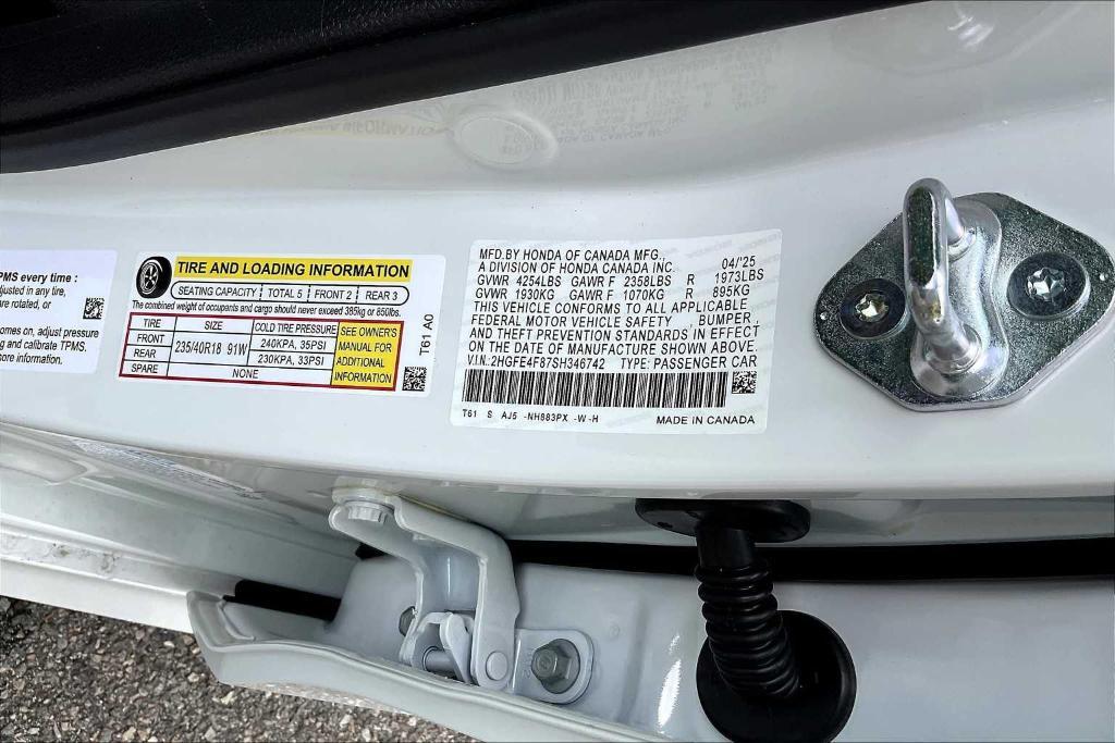 new 2025 Honda Civic Hybrid car, priced at $33,555