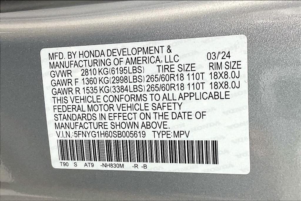 new 2025 Honda Pilot car, priced at $50,495