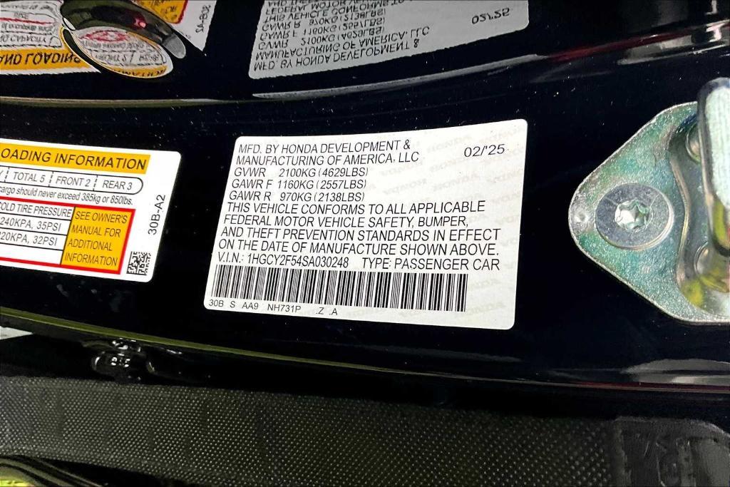 new 2025 Honda Accord Hybrid car, priced at $34,805