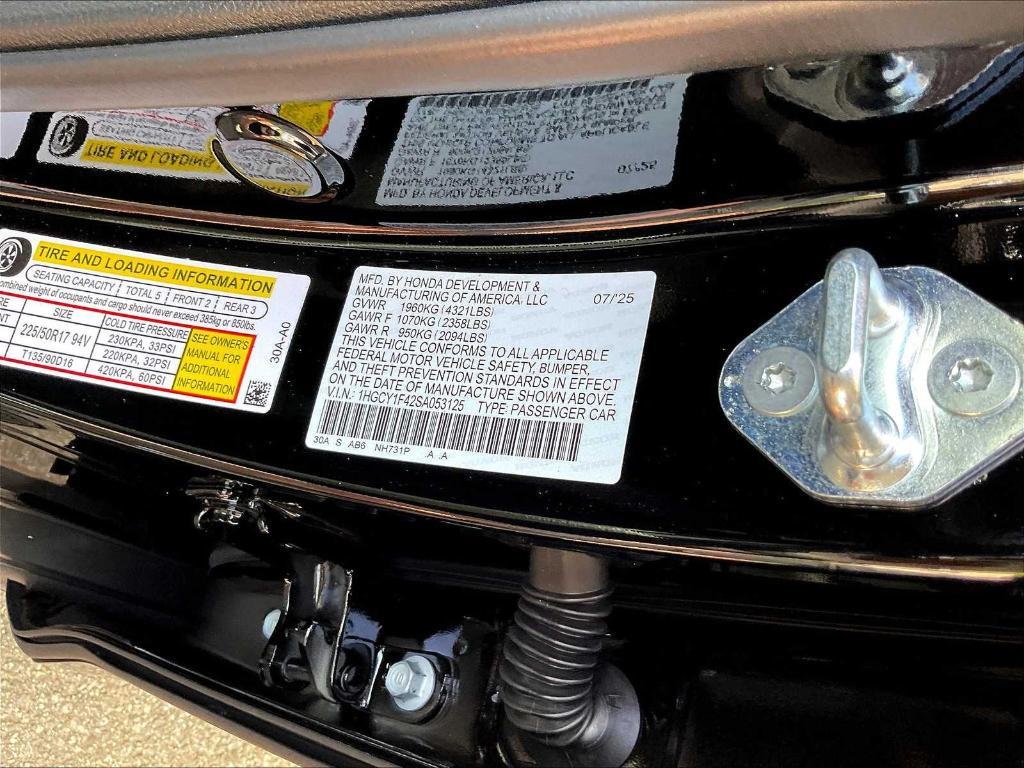 new 2025 Honda Accord car, priced at $31,710