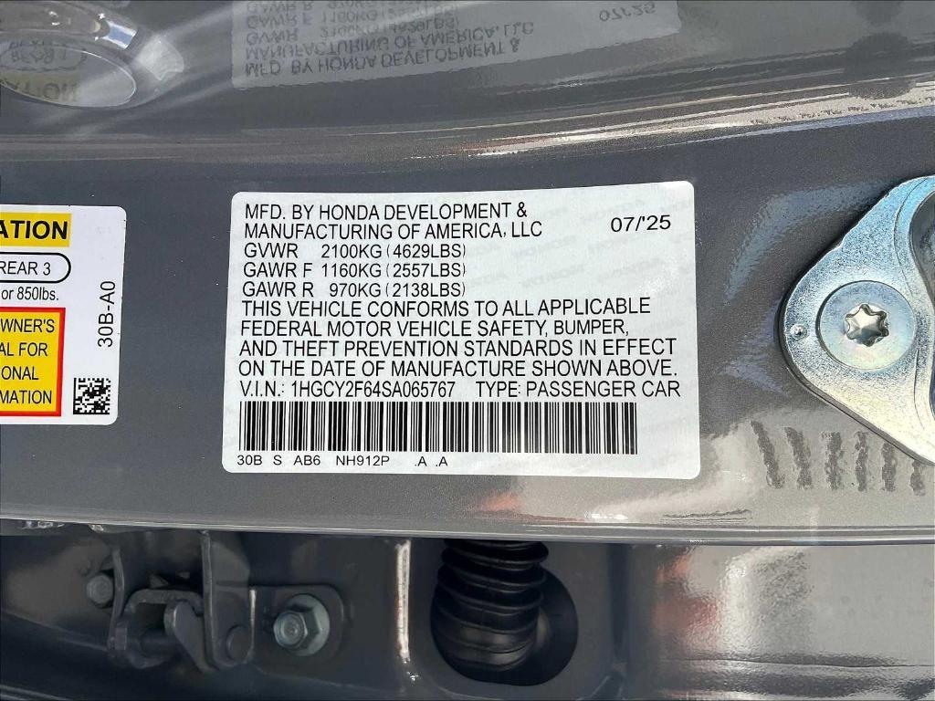 new 2025 Honda Accord Hybrid car, priced at $36,545
