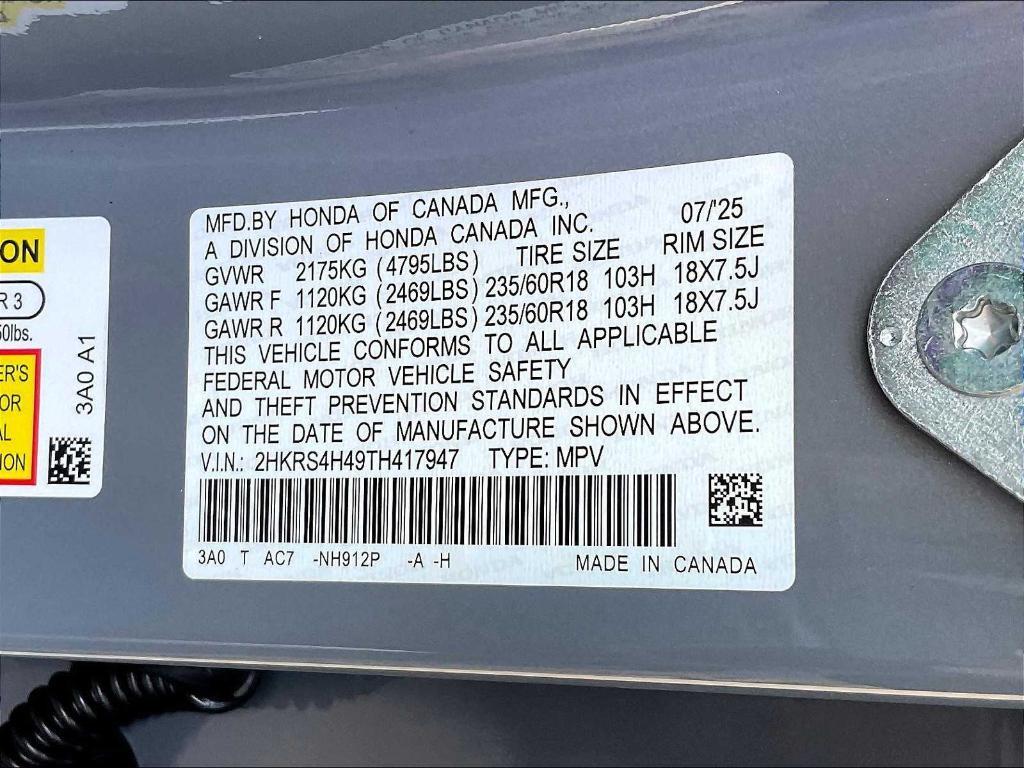 new 2026 Honda CR-V car, priced at $36,500