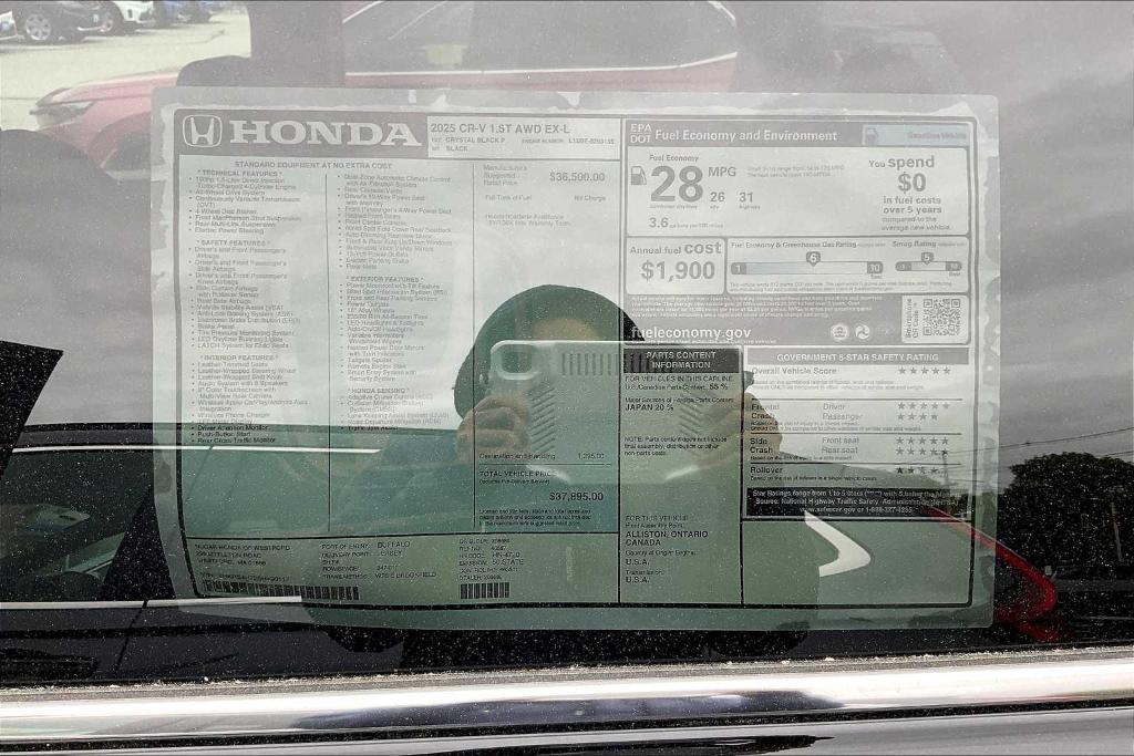 new 2025 Honda CR-V car, priced at $37,895