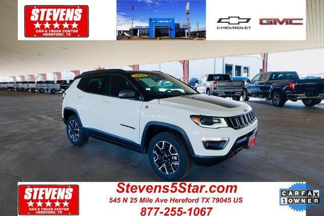 used 2021 Jeep Compass car, priced at $20,156