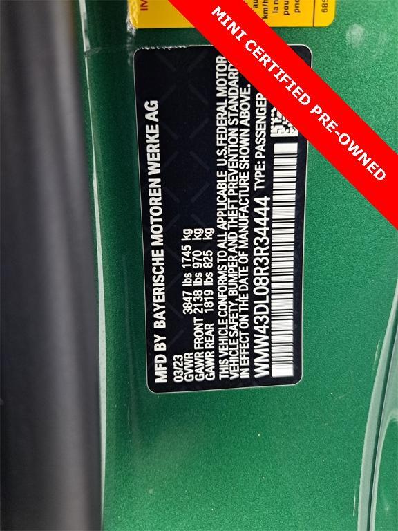 used 2024 MINI Convertible car, priced at $31,495