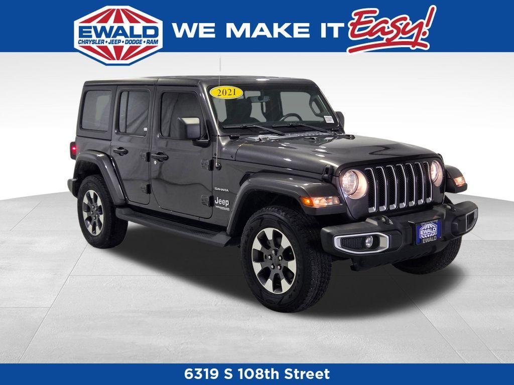 used 2021 Jeep Wrangler Unlimited car, priced at $35,497