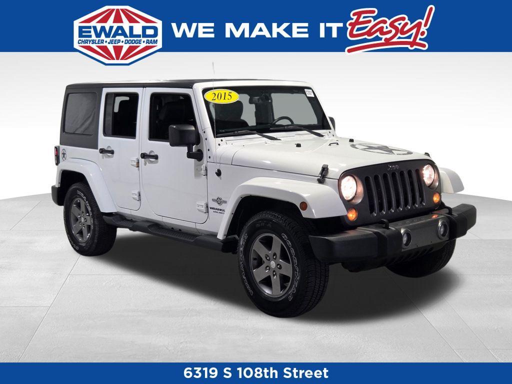 used 2015 Jeep Wrangler Unlimited car, priced at $17,743