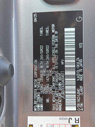 new 2025 Lexus LX 700h car, priced at $122,513