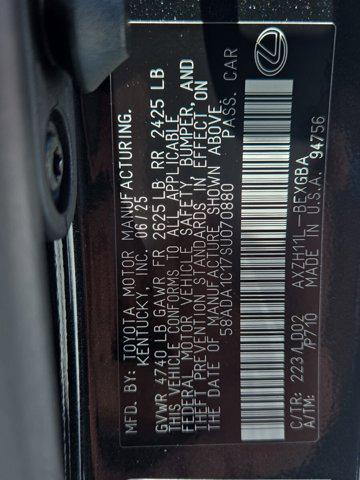 new 2025 Lexus ES 300h car, priced at $50,815
