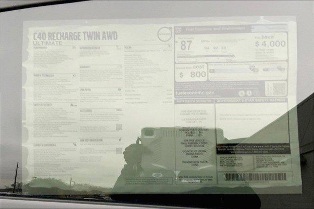 used 2023 Volvo C40 Recharge Pure Electric car, priced at $31,000