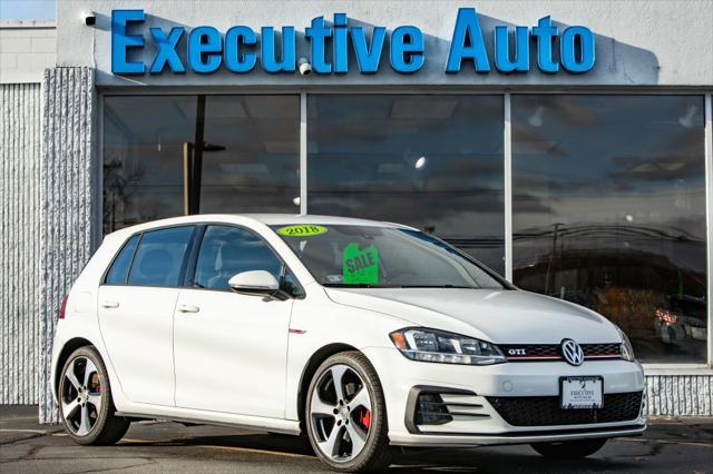 used 2018 Volkswagen Golf GTI car, priced at $16,500