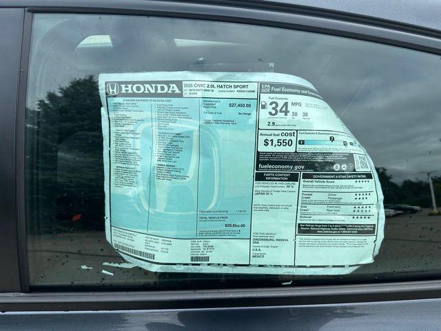 new 2025 Honda Civic car, priced at $27,510