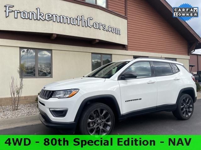 used 2021 Jeep Compass car, priced at $18,500