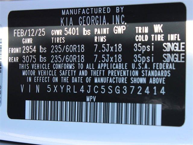new 2025 Kia Sorento car, priced at $37,285