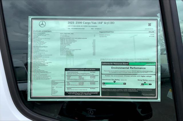 new 2025 Mercedes-Benz Sprinter 2500 car, priced at $67,553