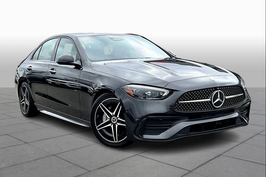 used 2022 Mercedes-Benz C-Class car, priced at $33,499