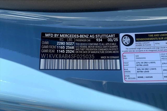 new 2025 Mercedes-Benz AMG SL 55 car, priced at $165,630