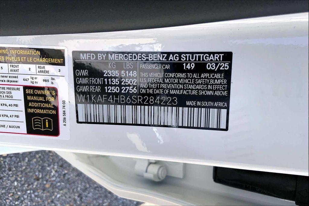 new 2025 Mercedes-Benz C-Class car, priced at $57,545