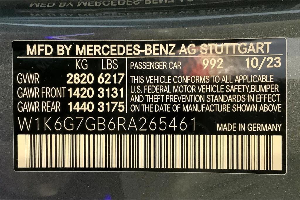 new 2024 Mercedes-Benz S-Class car, priced at $146,115