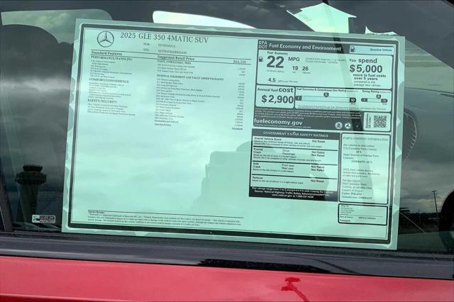 new 2025 Mercedes-Benz GLE 350 car, priced at $75,930
