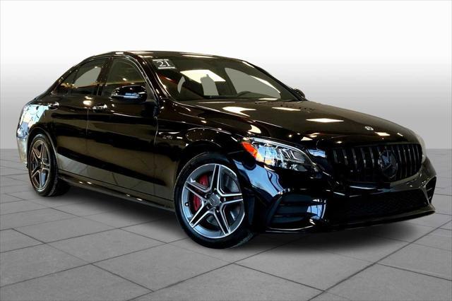 used 2021 Mercedes-Benz AMG C 43 car, priced at $42,989