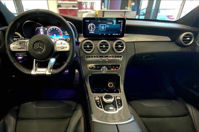 used 2021 Mercedes-Benz AMG C 43 car, priced at $42,989