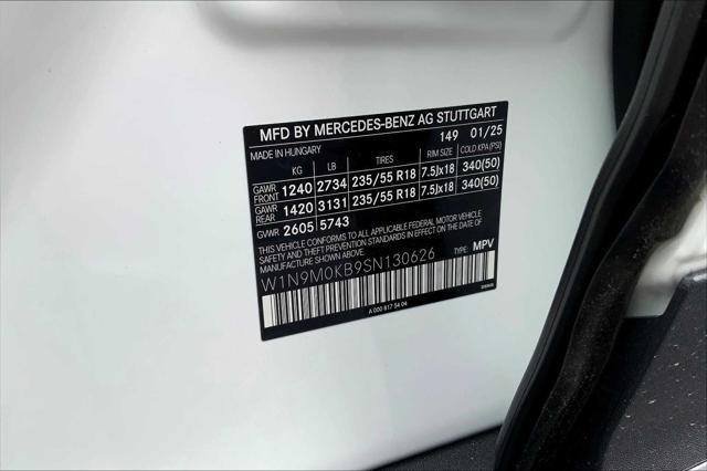 new 2025 Mercedes-Benz EQB 300 car, priced at $63,675