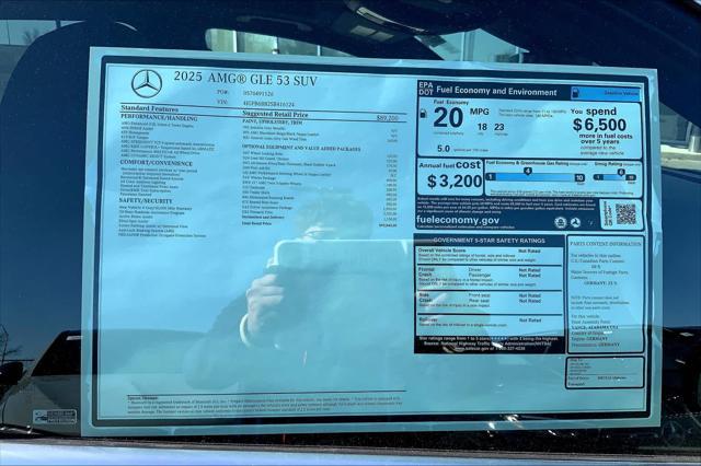 new 2025 Mercedes-Benz AMG GLE 53 car, priced at $99,845