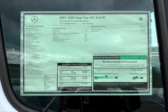 new 2025 Mercedes-Benz Sprinter 2500 car, priced at $58,812