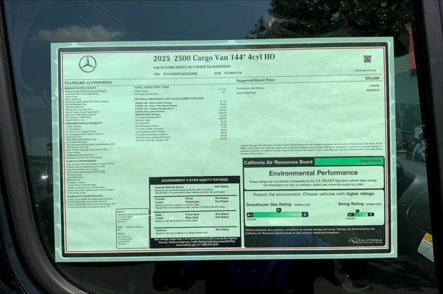 new 2025 Mercedes-Benz Sprinter 2500 car, priced at $68,699