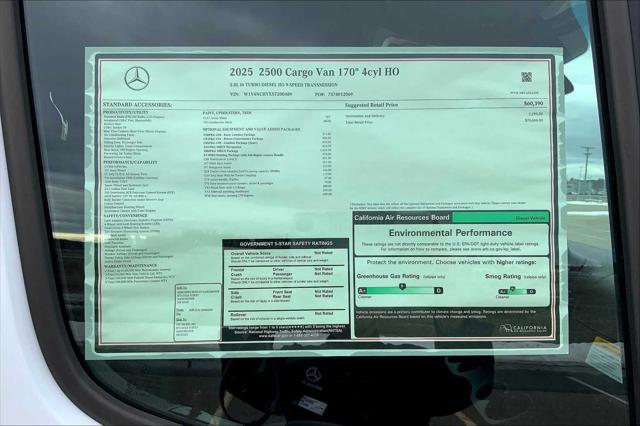 new 2025 Mercedes-Benz Sprinter 2500 car, priced at $70,666