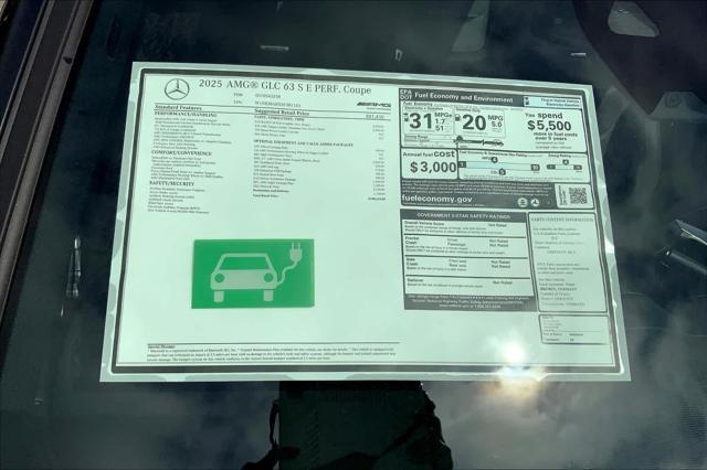 new 2025 Mercedes-Benz AMG GLC 63 car, priced at $108,210