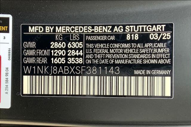 new 2025 Mercedes-Benz AMG GLC 63 car, priced at $108,210