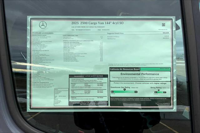 new 2025 Mercedes-Benz Sprinter 2500 car, priced at $65,539