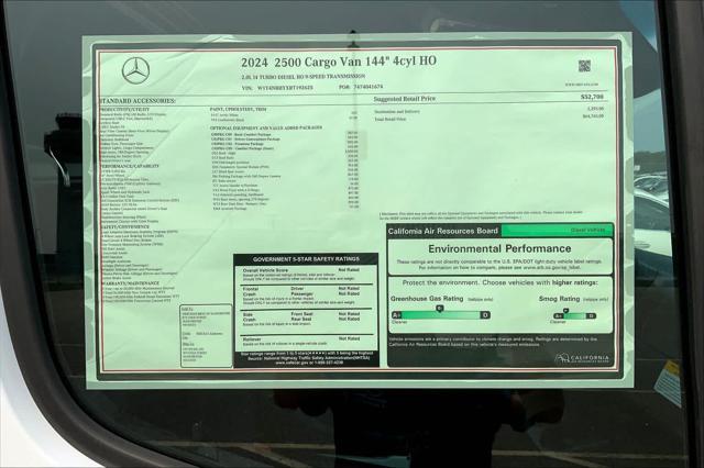 new 2024 Mercedes-Benz Sprinter 2500 car, priced at $64,765