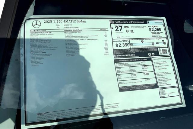 used 2025 Mercedes-Benz E-Class car, priced at $62,275