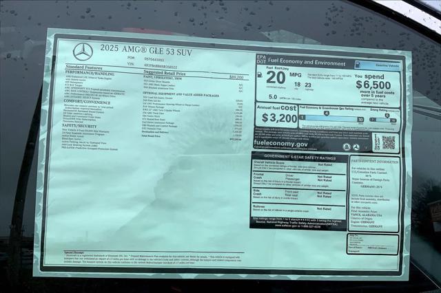 new 2025 Mercedes-Benz AMG GLE 53 car, priced at $99,330