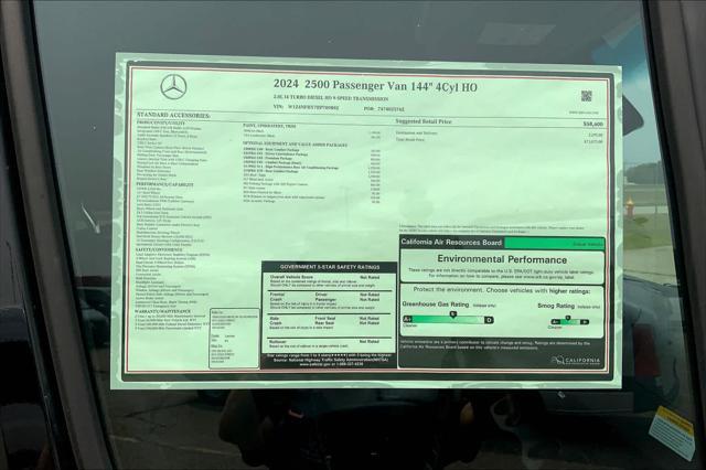 new 2024 Mercedes-Benz Sprinter 2500 car, priced at $73,075