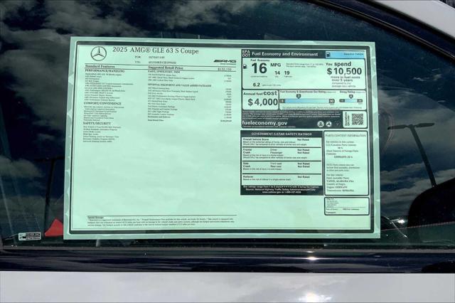 new 2025 Mercedes-Benz AMG GLE 63 car, priced at $144,590