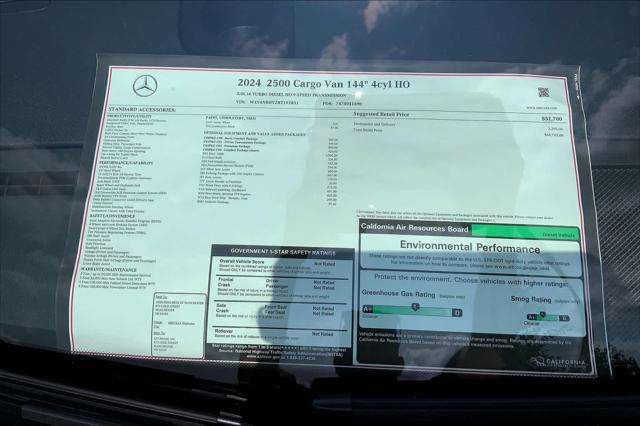 new 2024 Mercedes-Benz Sprinter 2500 car, priced at $64,765