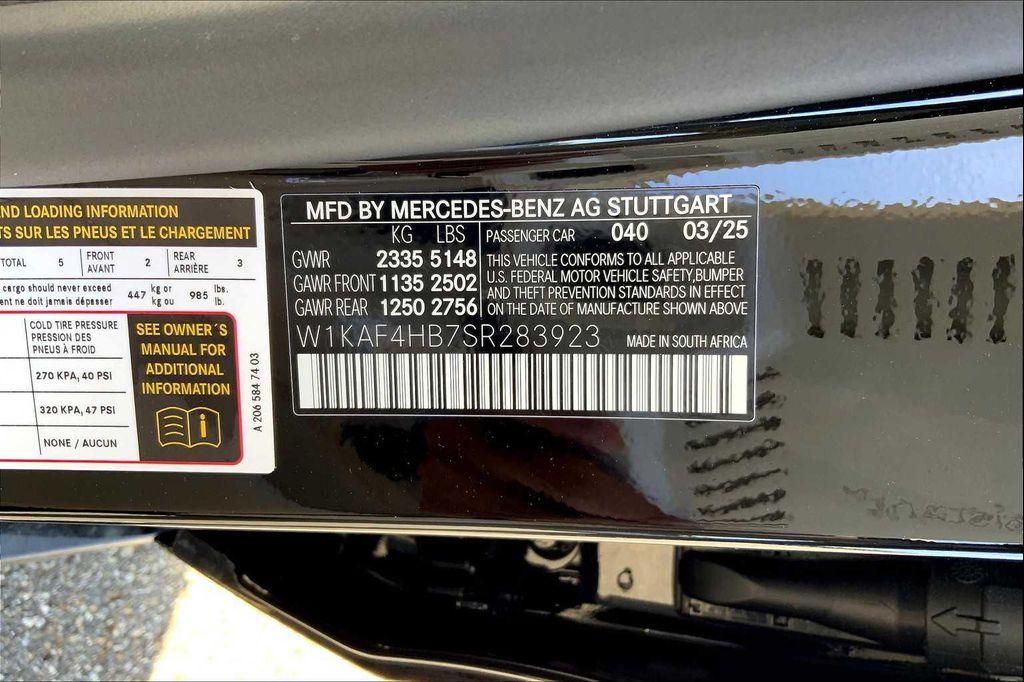 new 2025 Mercedes-Benz C-Class car, priced at $57,715